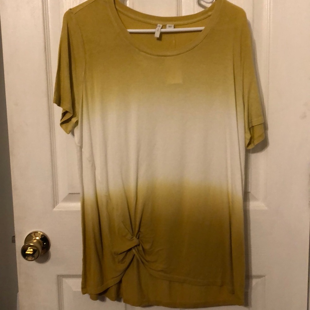 Yellow ombré top